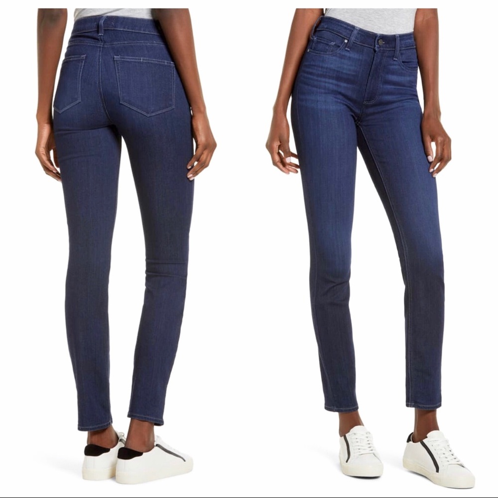 Paige Transcend Hoxton High Waist Ankle Jeans Size 26 Medium Wash NWT